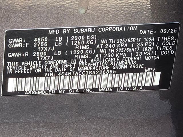 Certified 2025 Subaru Outback Premium image 21