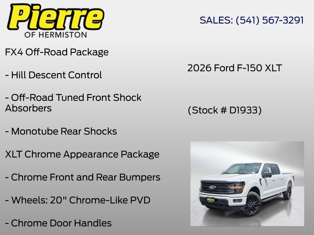 New 2026 Ford F150 XLT w/ Equipment Group 303A High AWD/4WD image 30