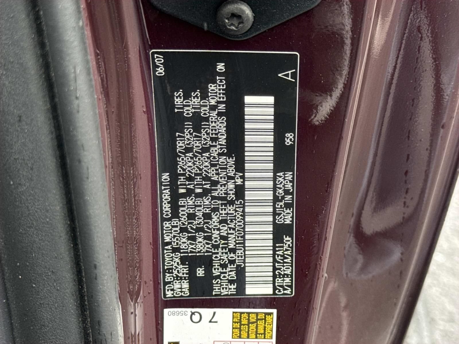 Used 2007 Toyota FJ Cruiser 4WD image 30