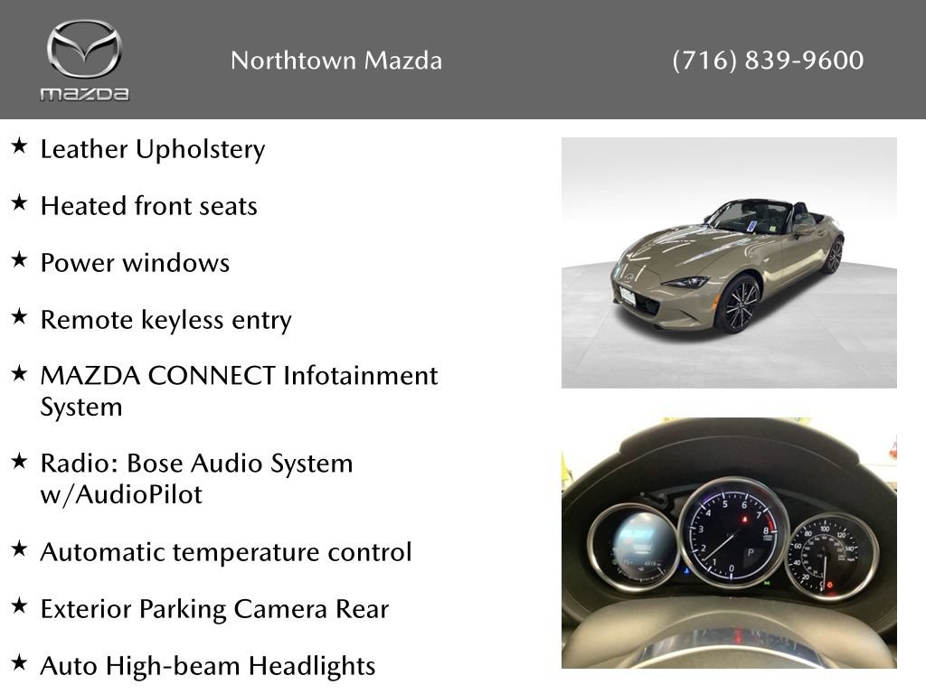 Certified 2024 MAZDA MX-5 Miata Grand Touring RWD image 10