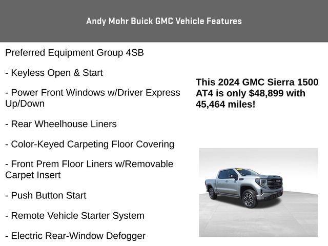 Used 2024 GMC Sierra 1500 AT4 w/ Technology Package AWD/4WD image 16
