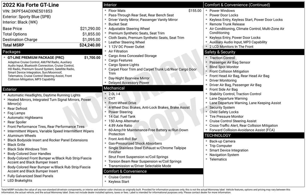 Used 2022 Kia Forte GT-Line w/ GT-Line Premium Package image 29