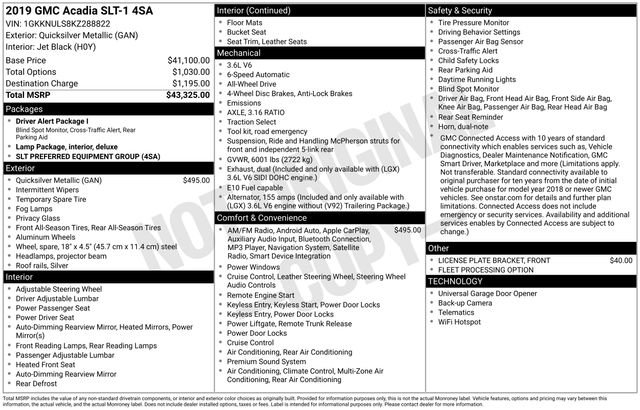 Used 2019 GMC Acadia SLT image 5