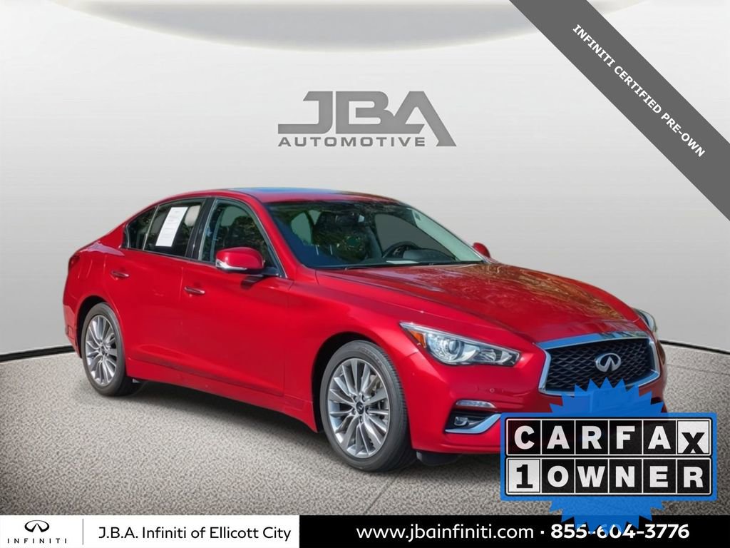 Certified 2022 INFINITI Q50 Luxe w/ Cargo Package