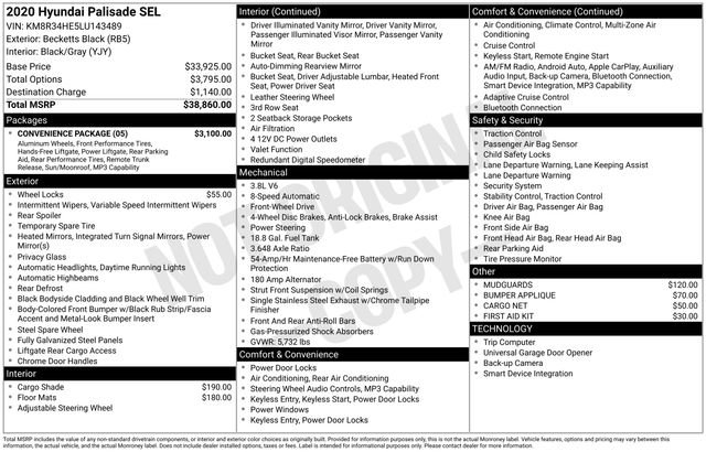 Used 2020 Hyundai Palisade SEL w/ Convenience Package image 4