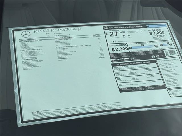 Certified 2026 Mercedes-Benz CLE 300 4MATIC Coupe image 23