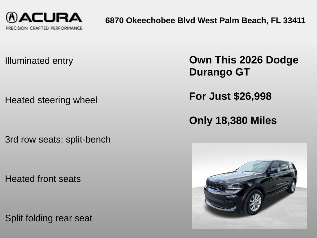 Used 2026 Dodge Durango GT RWD image 12