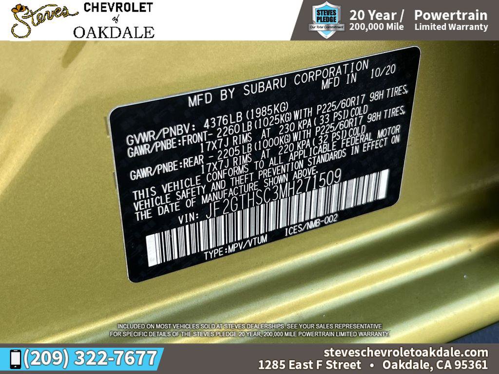 Used 2021 Subaru Crosstrek 2.5i Sport w/ Moonroof Package image 36