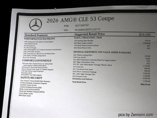 New 2026 Mercedes-Benz CLE 53 AMG 4MATIC Coupe image 26