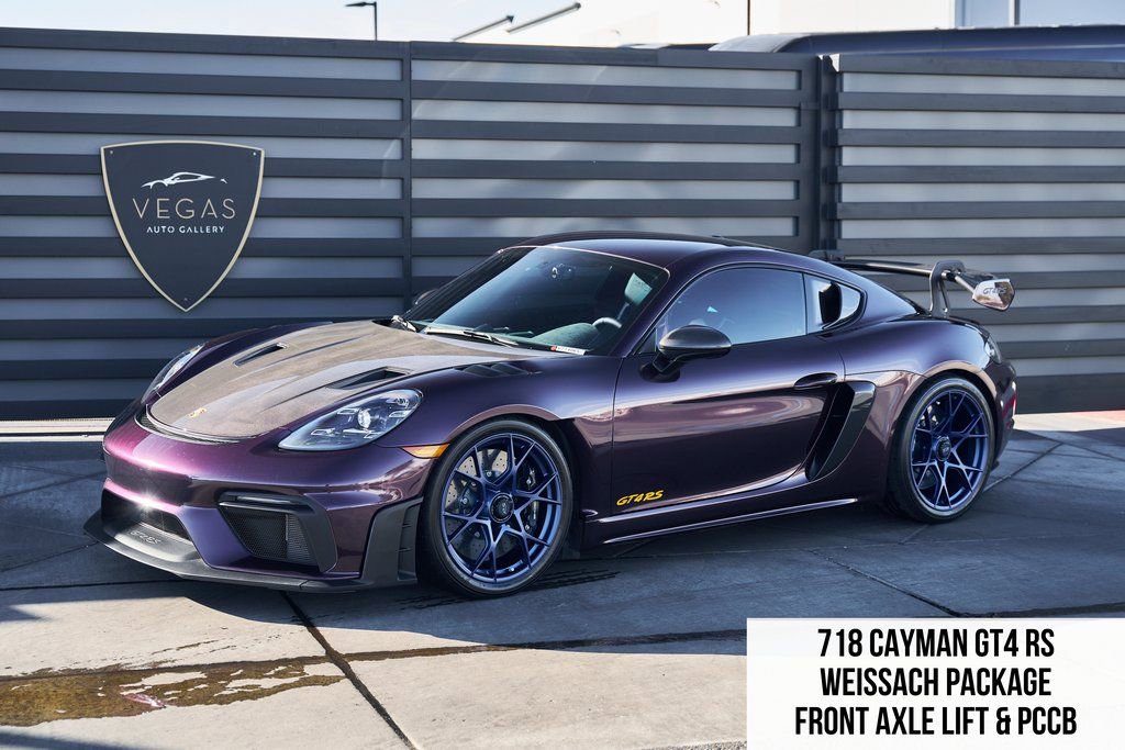 Used 2024 Porsche 718 Cayman GT4 RS w/ Weissach Package RWD image 1