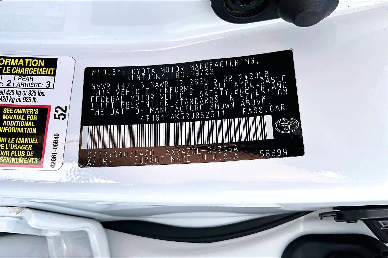 Used 2024 Toyota Camry SE FWD image 35
