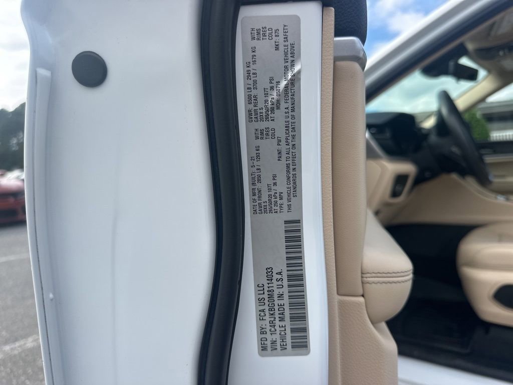 Used 2021 Jeep Grand Cherokee L Limited w/ Luxury Tech Group II image 39