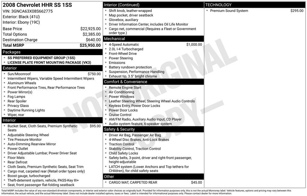 Used 2008 Chevrolet HHR SS FWD image 26