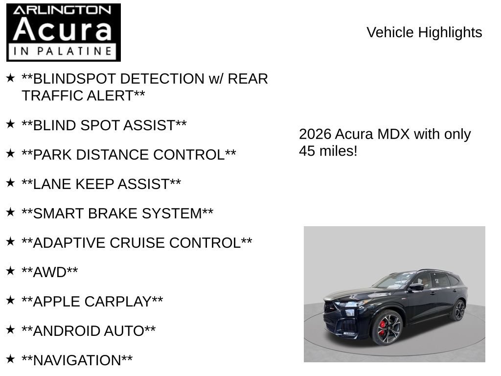 New 2026 Acura MDX Type S AWD/4WD image 7