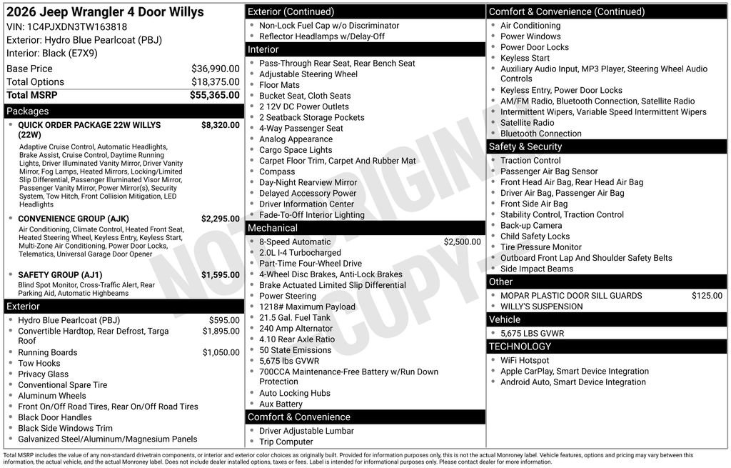 New 2026 Jeep Wrangler Unlimited image 2