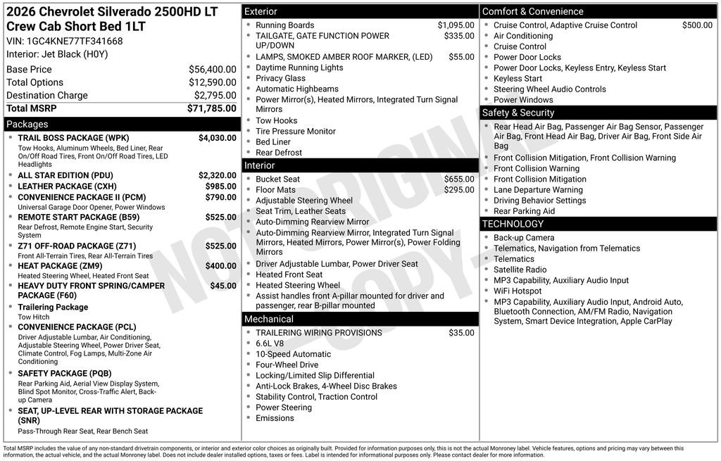 New 2026 Chevrolet Silverado 2500 LT w/ Trail Boss Package AWD/4WD image 4