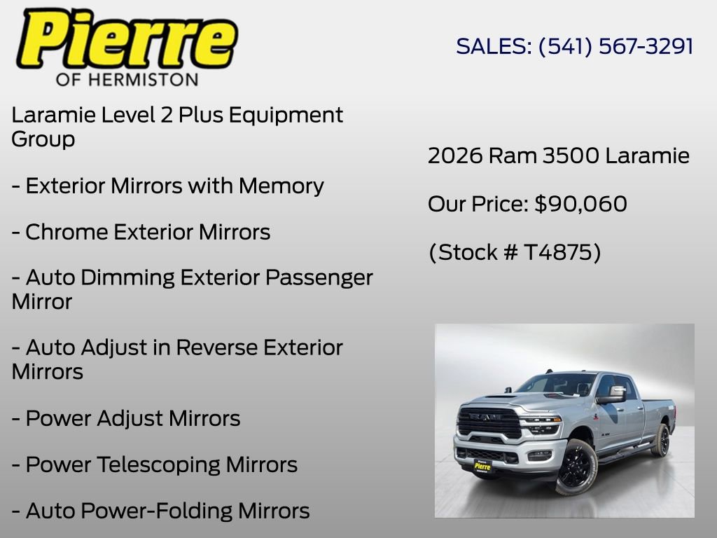 New 2026 RAM 3500 Laramie AWD/4WD image 18