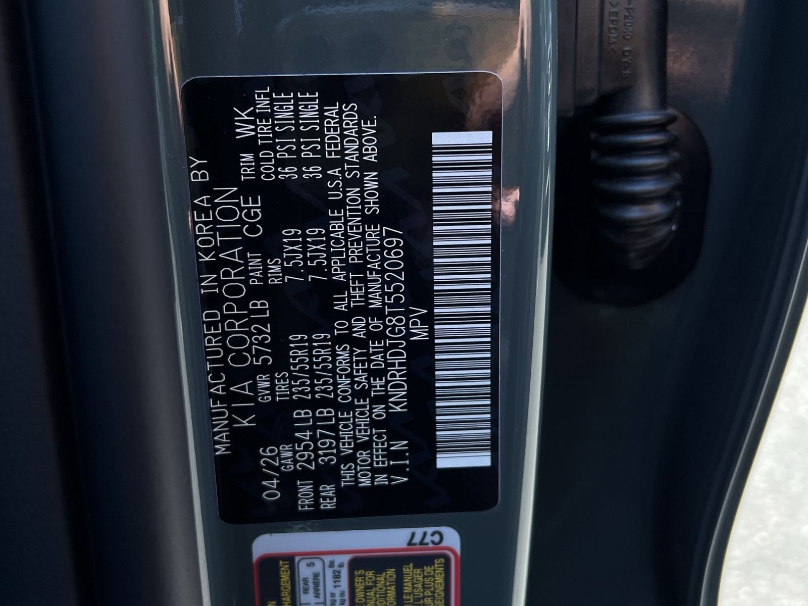 New 2026 Kia Sorento EX AWD/4WD image 44