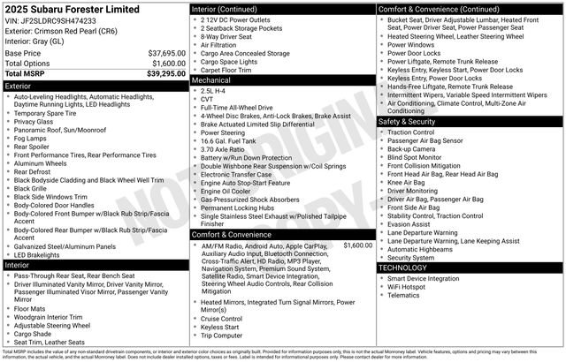 Used 2025 Subaru Forester Limited image 25