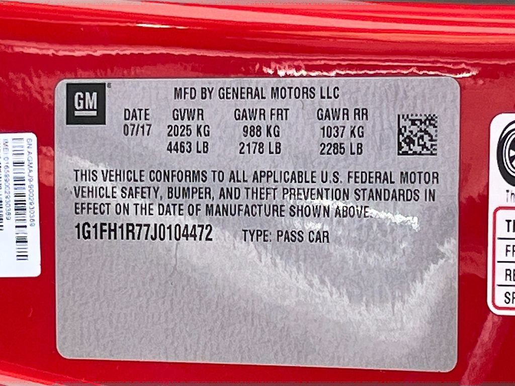 Used 2018 Chevrolet Camaro SS RWD image 31