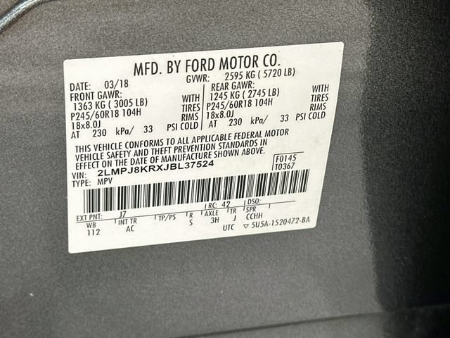 Used 2018 Lincoln MKX Select AWD/4WD image 36