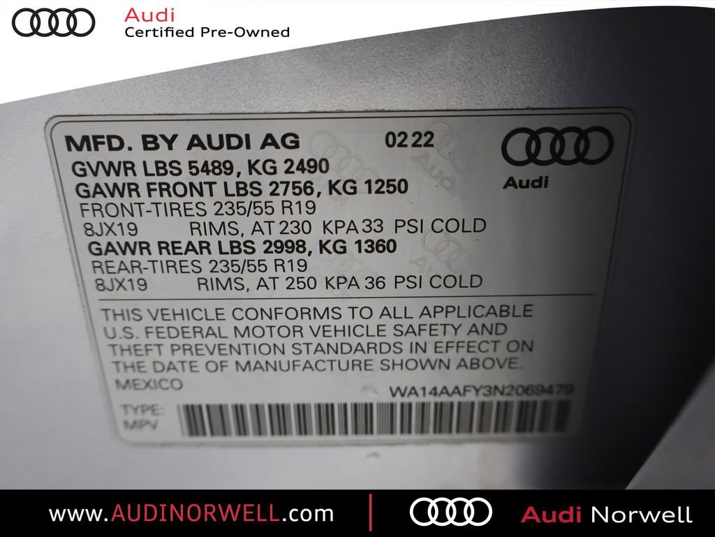 Used 2022 Audi Q5 2.0T Premium image 3