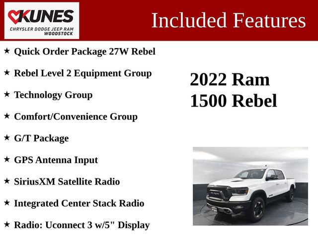 Used 2022 RAM 1500 Rebel w/ Rebel Level 2 Equipment Group image 3