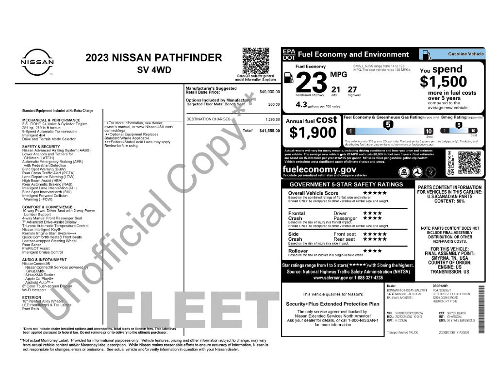Used 2023 Nissan Pathfinder SV AWD/4WD image 27