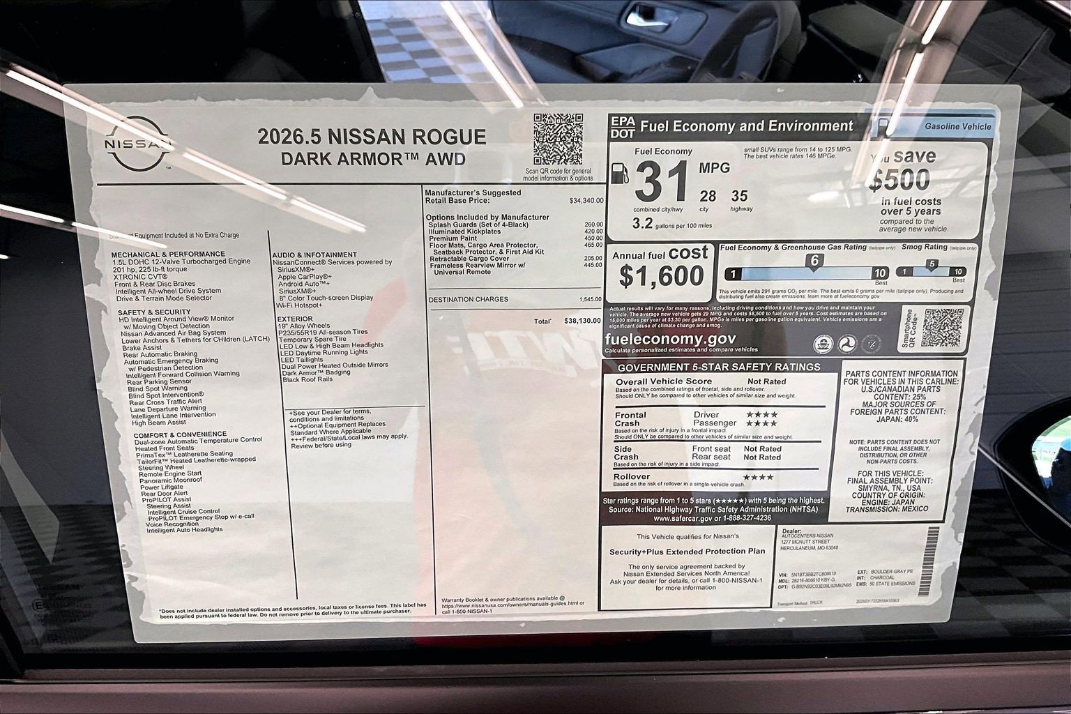 New 2026 Nissan Rogue Dark Armor AWD/4WD image 75