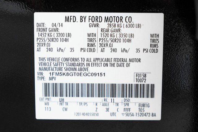 Used 2014 Ford Explorer Sport w/ Equipment Group 401A image 57