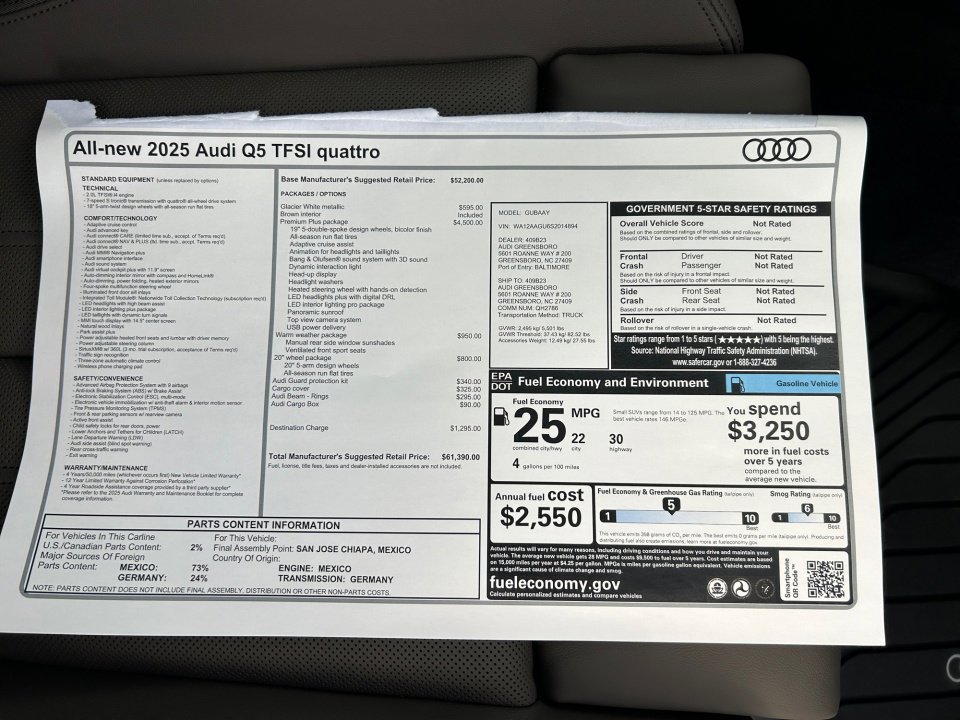 New 2025 Audi Q5 Premium Plus image 33