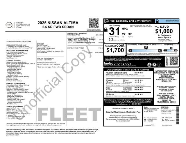 Used 2025 Nissan Altima 2.5 SR FWD image 33