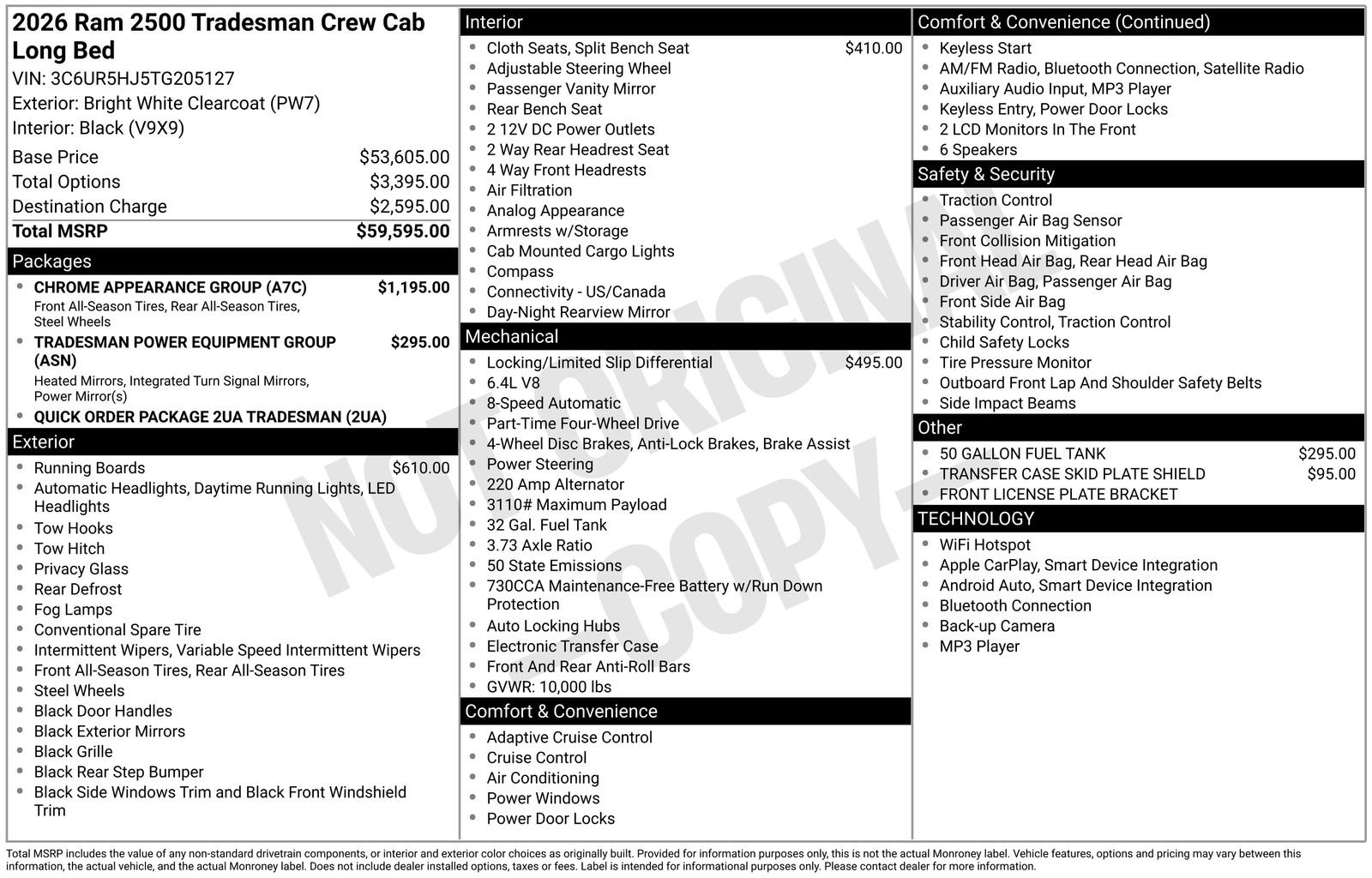 New 2026 RAM 2500 Tradesman w/ Chrome Appearance Group image 25