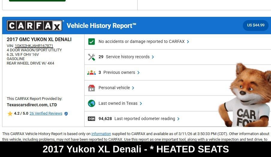 Used 2017 GMC Yukon XL Denali w/ Open Road Package image 9