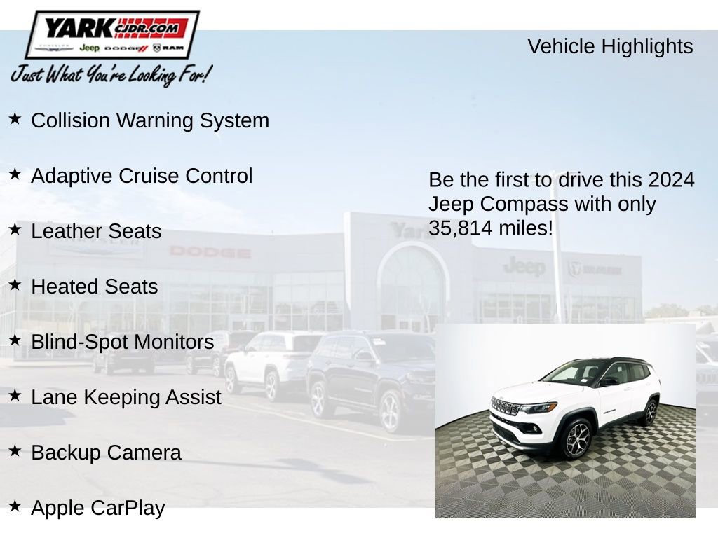 Certified 2024 Jeep Compass Limited AWD/4WD image 12