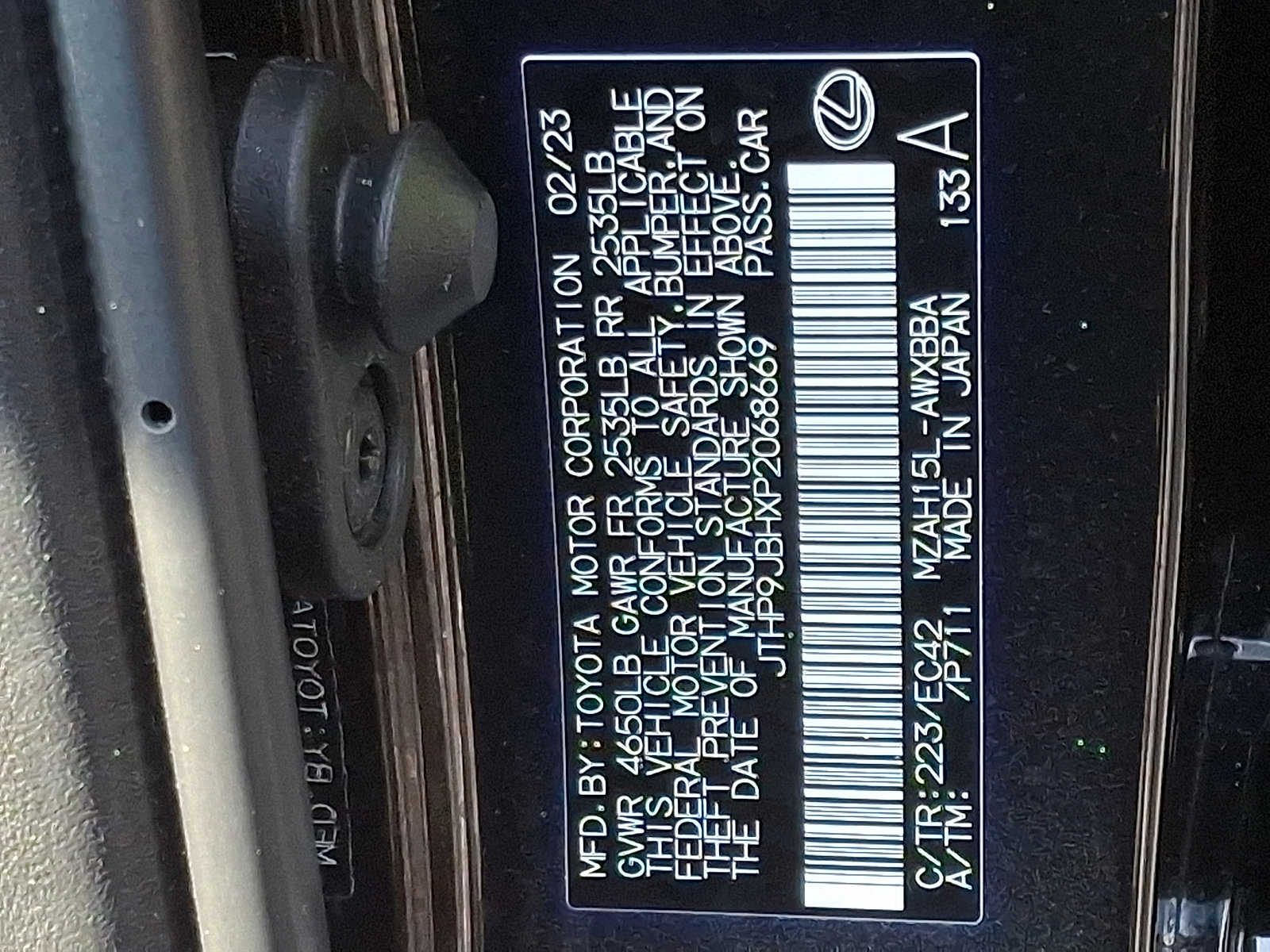 Certified 2023 Lexus UX 250h AWD w/ Premium Package image 26