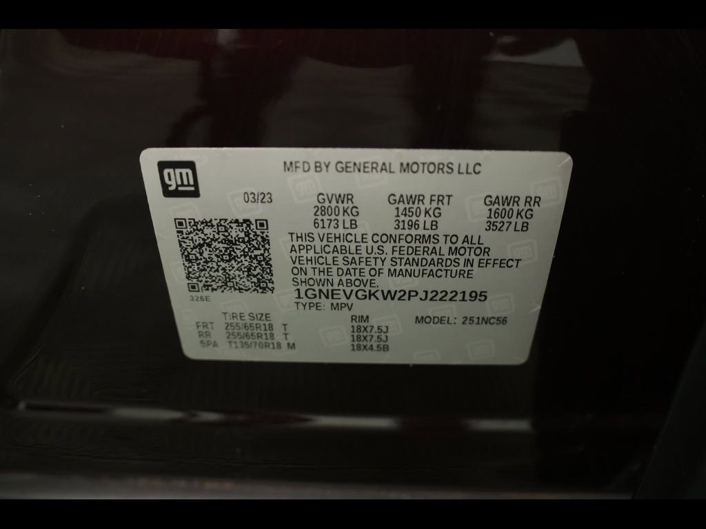 Used 2023 Chevrolet Traverse LT w/ LPO, Floor Liner Package image 33