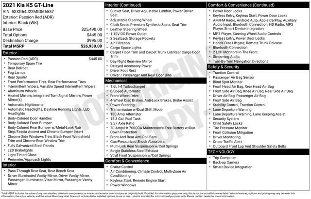 Used 2021 Kia K5 GT-Line FWD image 5