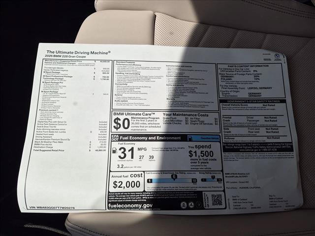 New 2026 BMW 228i w/ Technology Package FWD image 17
