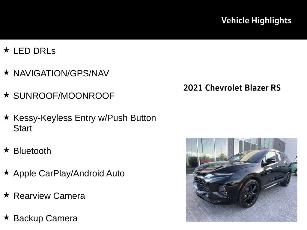 Used 2021 Chevrolet Blazer RS w/ Enhanced Convenience Package image 27