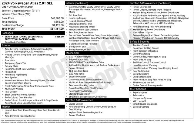 Certified 2024 Volkswagen Atlas SEL AWD/4WD image 38