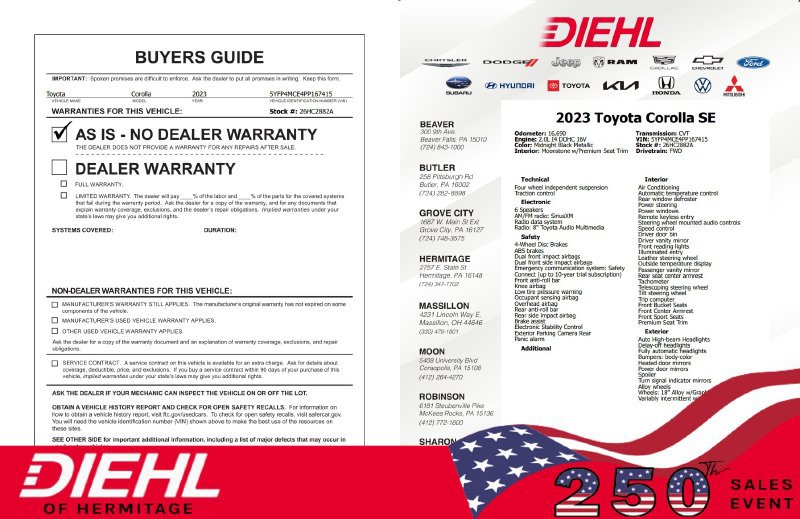 Certified 2023 Toyota Corolla SE w/ SE Premium Package FWD image 40