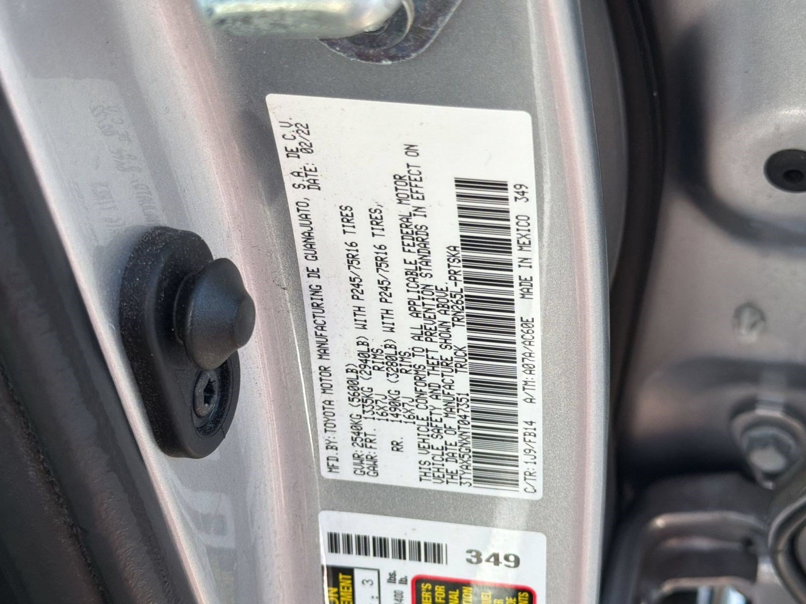 Certified 2022 Toyota Tacoma SR w/ SR Convenience Package RWD image 27