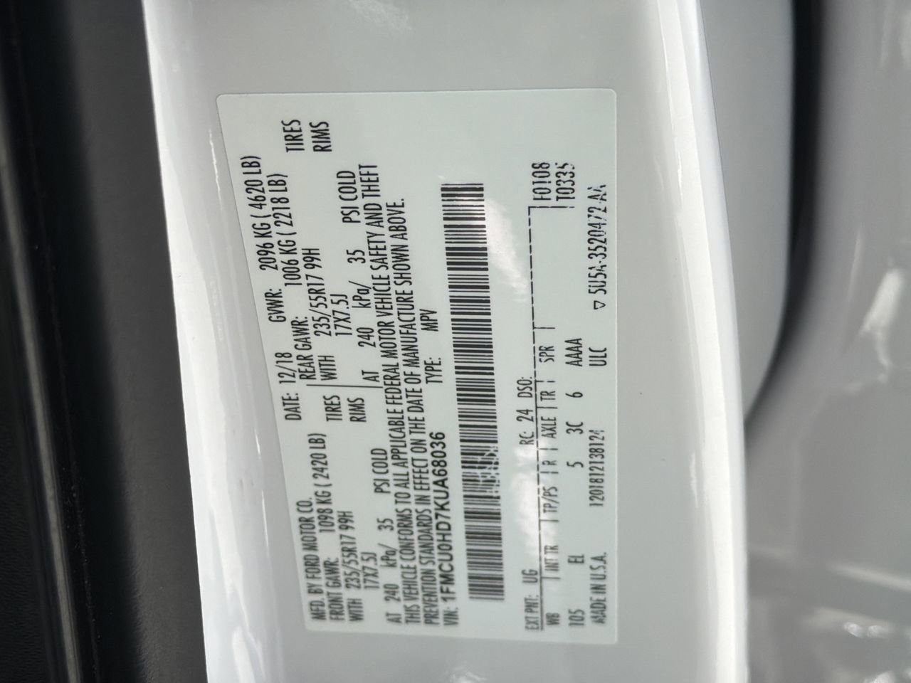 Used 2019 Ford Escape SEL FWD image 34