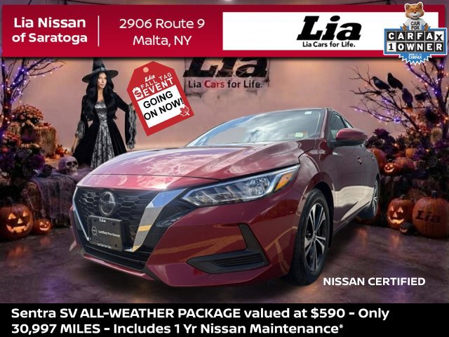 Certified 2023 Nissan Sentra SV w/ All-Weather Package FWD image 1