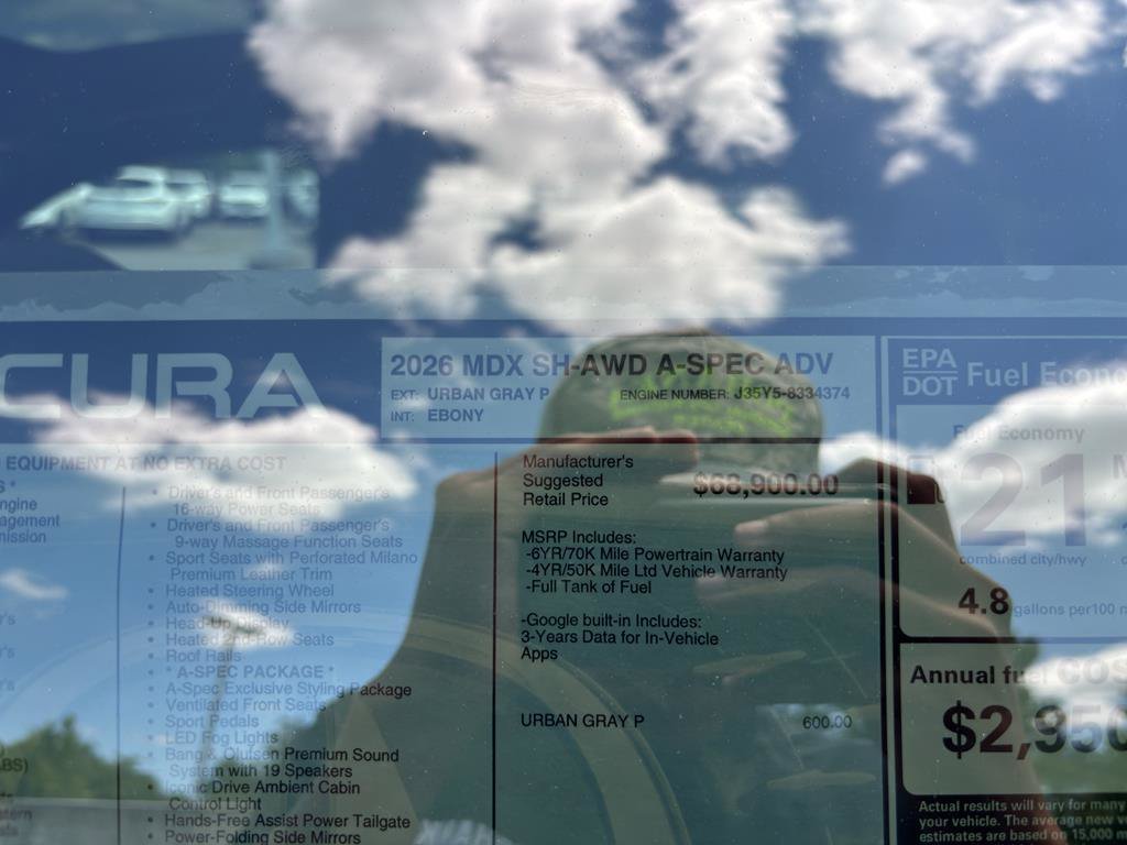 New 2026 Acura MDX A-Spec w/ Advance Package AWD/4WD image 32