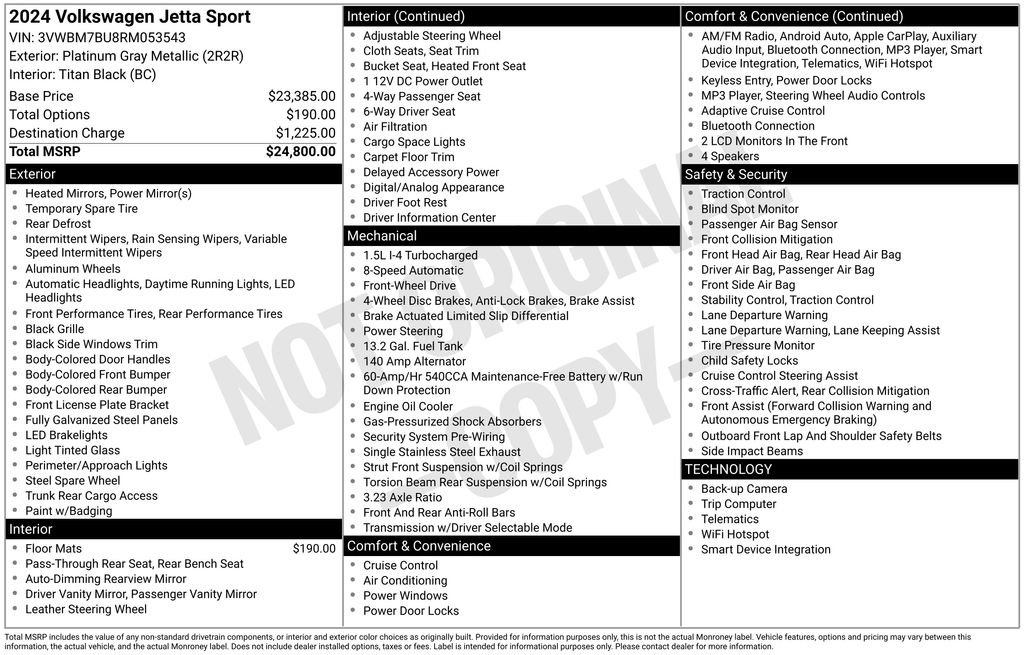 Certified 2024 Volkswagen Jetta Sport image 9