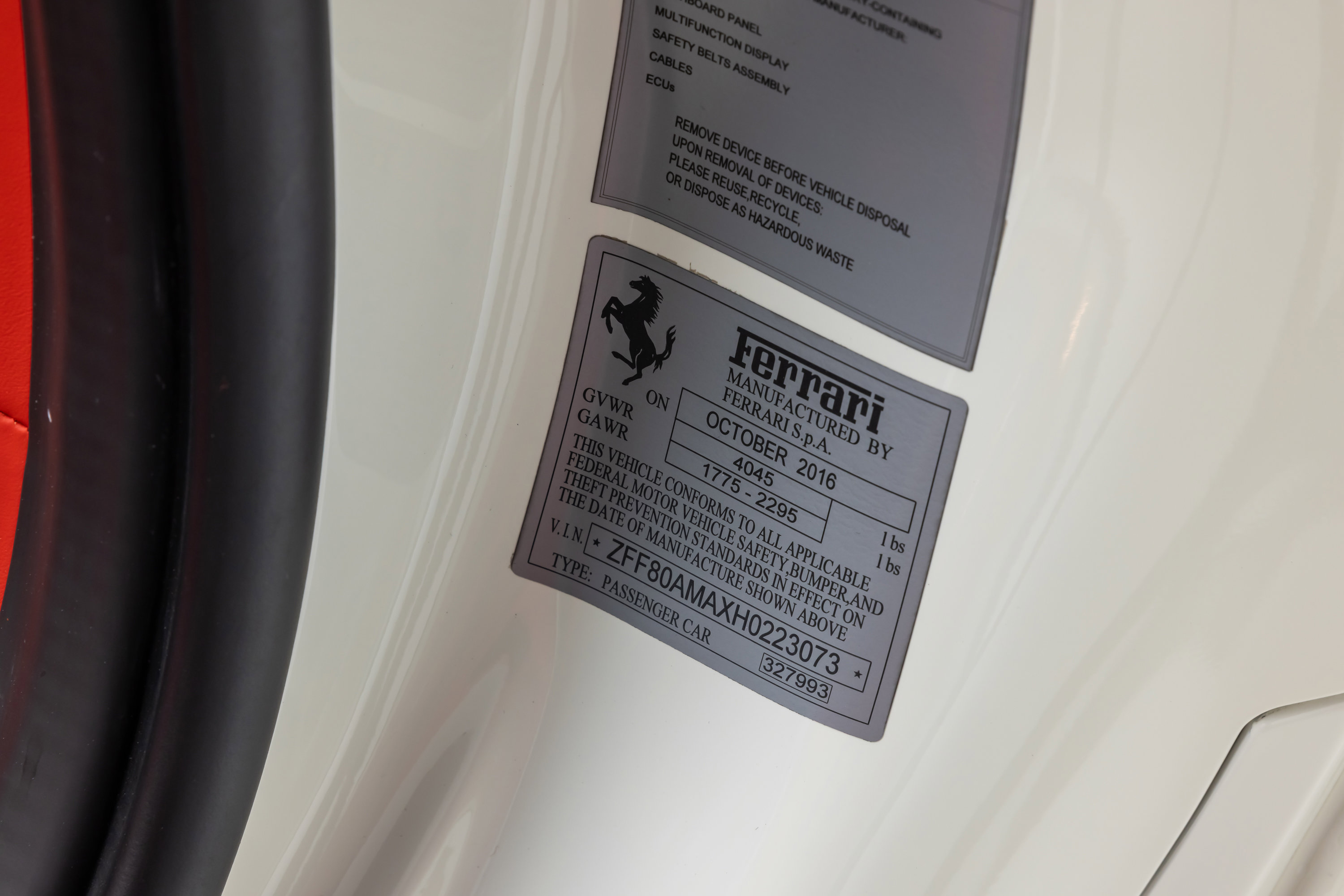 Certified 2017 Ferrari 488 Spider image 74