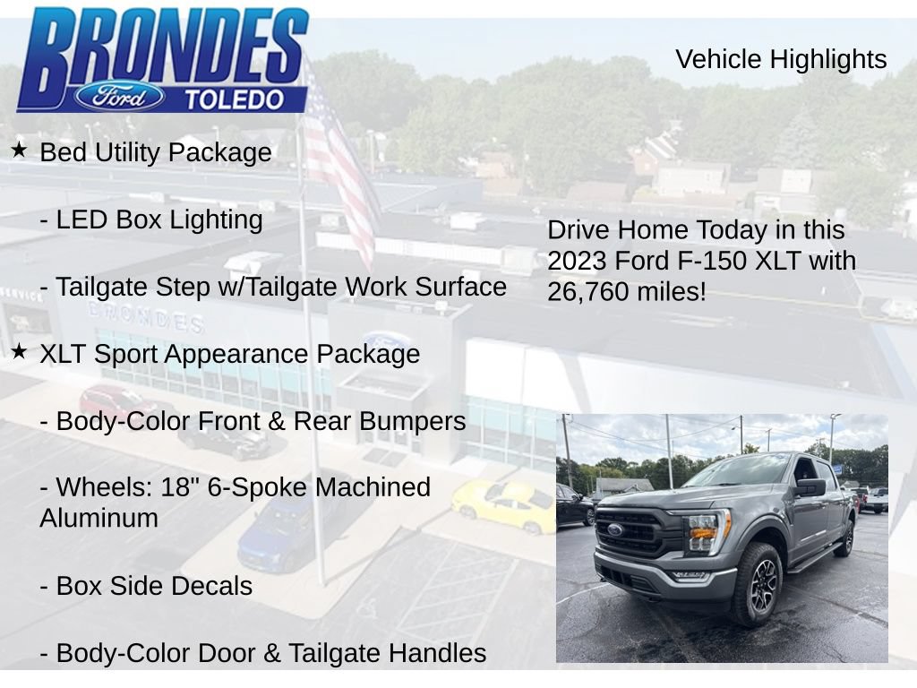 Used 2023 Ford F150 XLT w/ Equipment Group 302A High AWD/4WD image 22