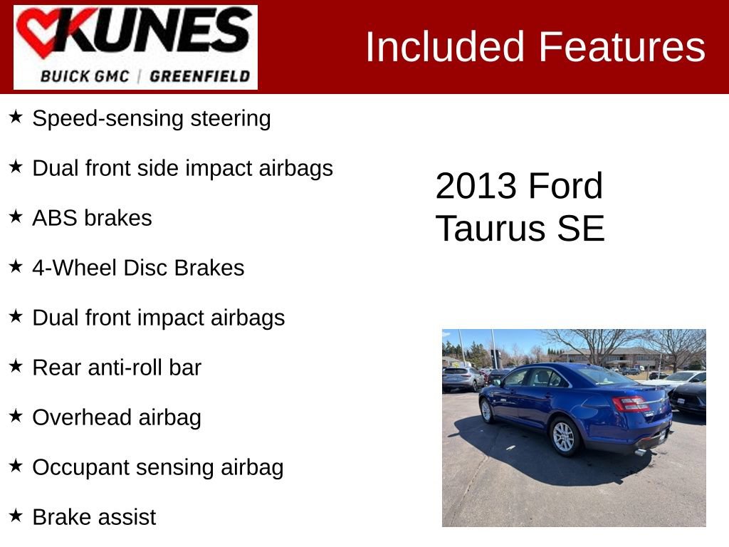 Used 2013 Ford Taurus SE FWD image 3